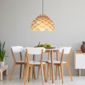 Lampa wisząca BURGO DUŻA drewno zwis LP-101335/1P L LIGHT PRESTIGE