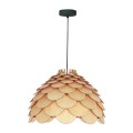 Lampa wisząca BURGO DUŻA drewno zwis LP-101335/1P L LIGHT PRESTIGE