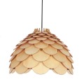 Lampa wisząca BURGO DUŻA drewno zwis LP-101335/1P L LIGHT PRESTIGE