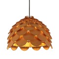 Lampa wisząca BURGO DUŻA drewno zwis LP-101335/1P L LIGHT PRESTIGE