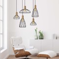 Lampa wisząca MODERNO - czarny zwis LP-1221/1P S BK LIGHT PRESTIGE