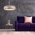 Lampa wisząca REUS RÓŻOWE złoty zwis LP-8069/1P GD LIGHT PRESTIGE