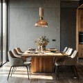 Lampa wisząca PIEGA 1 DUŻA bursztynowy zwis LP-939/1P L amber LIGHT PRESTIGE