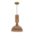 Lampa wisząca PIEGA 1 DUŻA bursztynowy zwis LP-939/1P L amber LIGHT PRESTIGE