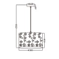 Lampa wisząca DZIECIĘCA FLOWERS biały zwis LP-686/1P LIGHT PRESTIGE