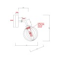 Kinkiet ARETTE złoty LP-133/1W LIGHT PRESTIGE