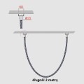 Lampa wisząca ROPE LIGHT 2 M TUYA SMART złoty zwis LP-642/2M Smart LIGHT PRESTIGE