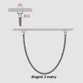 Lampa wisząca ROPE LIGHT 3 M TUYA SMART złoty zwis LP-642/3M Smart LIGHT PRESTIGE