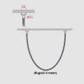 Lampa wisząca ROPE LIGHT 4 M TUYA SMART złoty zwis LP-642/4M Smart LIGHT PRESTIGE