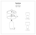 Lampa stołowa TAMIZA 48 CM czarny LP-1515/1T small black LIGHT PRESTIGE