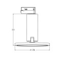 Reflektor DO SZYNOPRZEWODU AQUILION 1F 3000K biały szynowy LP-220/1R WH LIGHT PRESTIGE