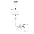 Kinkiet GLAMOUR SREBRNO - chrom LP-979/1W LIGHT PRESTIGE