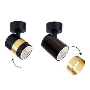 Reflektor ANILLO 1 czarny spot LP-770/1W BK LIGHT PRESTIGE