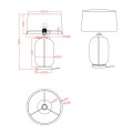 Lampa stołowa AMUR CZARNO - transparentny LP-919/1T transparent LIGHT PRESTIGE