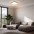 Lampa sufitowa KWADRATOWY BABILON 33 CM 4000K czarny plafon LP-335/1C S 4BK square LIGHT PRESTIGE