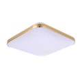 Lampa sufitowa KWADRATOWY BABILON 33 CM 4000K złoty plafon LP-335/1C S 4GD square LIGHT PRESTIGE