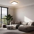 Lampa sufitowa KWADRATOWY BABILON 38 CM 4000K czarny plafon LP-335/1C M 4BK square LIGHT PRESTIGE