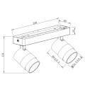 Reflektor ANILLO 2 biały spot LP-770/2W WH LIGHT PRESTIGE