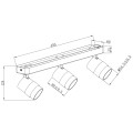 Reflektor ANILLO 3 czarny spot LP-770/3W BK LIGHT PRESTIGE