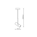 Lampa wisząca BOVINO DREWNIANO - zwis LP-1111/1P LIGHT PRESTIGE