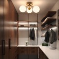 Lampa sufitowa DORADO złoty plafon LP-002/3C LIGHT PRESTIGE