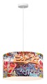 Lampa wisząca GRAFFITI WIELOKOLOROWA zwis LP-077/1P Style LIGHT PRESTIGE