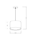 Lampa wisząca GRAFFITI WIELOKOLOROWA zwis LP-077/1P Style LIGHT PRESTIGE