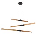 Lampa wisząca LUGANO DREWNO 3000K brązowy zwis LP-2828/3P LIGHT PRESTIGE
