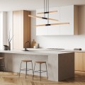 Lampa wisząca LUGANO DREWNO 3000K brązowy zwis LP-2828/3P LIGHT PRESTIGE