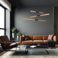 Lampa wisząca LUGANO DREWNO 3000K brązowy zwis LP-2828/3P LIGHT PRESTIGE
