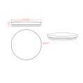 Lampa sufitowa BABILON 38 CM 4000K czarny plafon LP-335/1C M 4BK LIGHT PRESTIGE