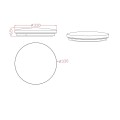 Lampa sufitowa BABILON 33 CM 4000K złoty plafon LP-335/1C S 4GD LIGHT PRESTIGE