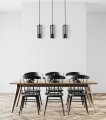 Lampa wisząca SINTRA czarny zwis LP-975/3L BK LIGHT PRESTIGE