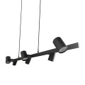 Lampa wisząca SNOW 6 czarny zwis LP-731/6L BK LIGHT PRESTIGE