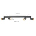 Reflektor PERUGIA 4 czarny spot LP-0703/4C BK LIGHT PRESTIGE