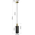 Lampa wisząca TIRANA 1 czarny zwis LP-945/1P BK LIGHT PRESTIGE