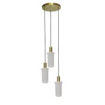 Lampa wisząca TIRANA 3 biały zwis LP-945/3P WH LIGHT PRESTIGE
