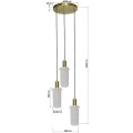 Lampa wisząca TIRANA 3 biały zwis LP-945/3P WH LIGHT PRESTIGE