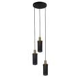 Lampa wisząca TIRANA 3 czarny zwis LP-945/3P BK LIGHT PRESTIGE