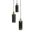 Lampa wisząca TIRANA 3 czarny zwis LP-945/3P BK LIGHT PRESTIGE