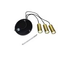 Lampa wisząca TIRANA 3 czarny zwis LP-945/3P BK LIGHT PRESTIGE