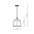 Lampa wisząca DRITTO biały zwis LP-123/1P S WH LIGHT PRESTIGE