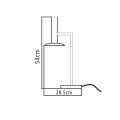 Lampa stołowa HAT 3000K czarny LP-1661/1T BK LIGHT PRESTIGE