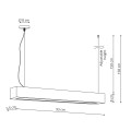 Kinkiet IBROS czarny LP-7001/1P 20 BK-93 24 CCT LIGHT PRESTIGE