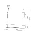 Kinkiet IBROS czarny LP-7001/1P 20 BK-63 18 CCT LIGHT PRESTIGE