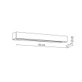 Kinkiet IBROS 93 CM biały LP-7001/1C WH-93 24 CCT LIGHT PRESTIGE
