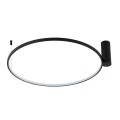 Lampa sufitowa RING L czarny plafon LP-909/1C L BK CCT LIGHT PRESTIGE