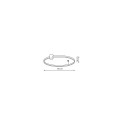 Lampa sufitowa RING L czarny plafon LP-909/1C L BK CCT LIGHT PRESTIGE