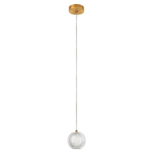 Lampa wisząca DIAMOND 1 złoty zwis LP-2202/1P GD LIGHT PRESTIGE
