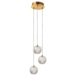 Lampa wisząca DIAMOND 3 złoty zwis LP-2202/3P GD LIGHT PRESTIGE